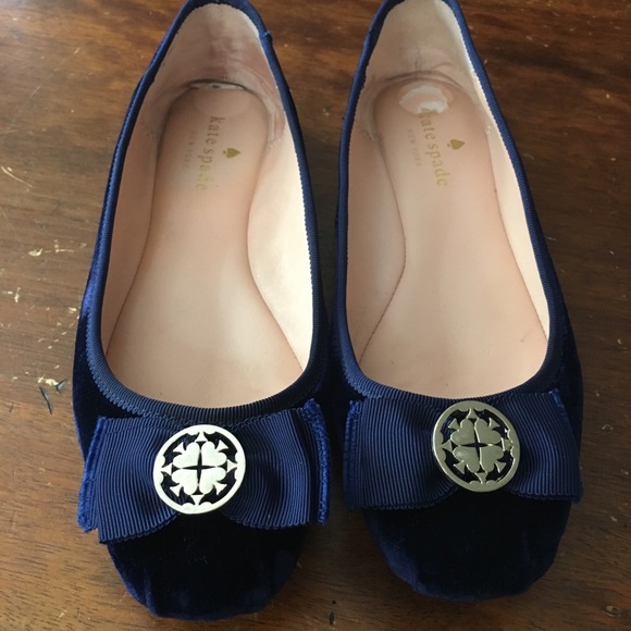 kate spade blue flats